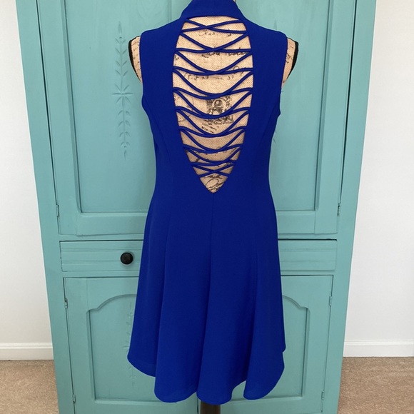 CDC Evening Royal Dress. Rhinestone buttons. Beautiful lining. - Picture 4 of 8